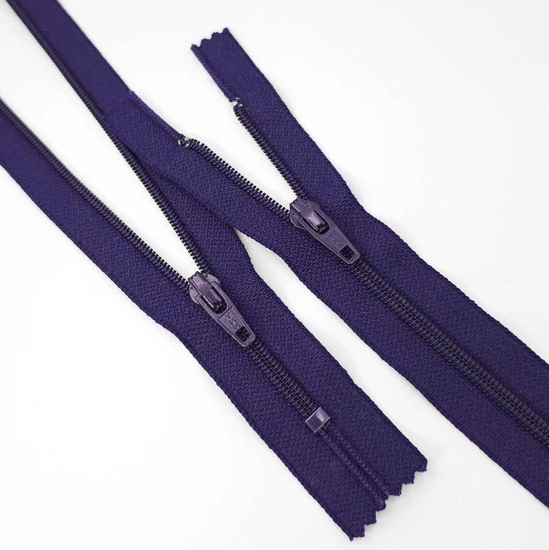 Fermeture éclair YKK | Fermeture à spirale en nylon | N° 2 | Violet | 16 cm | SS387