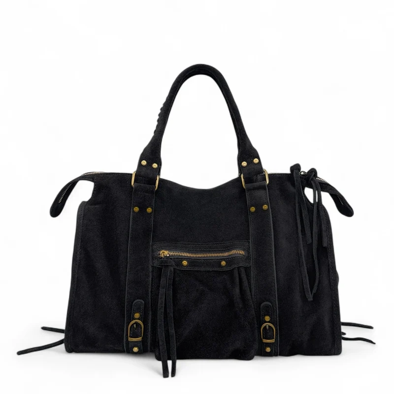 Sac à main en daim STORM SUEDE Noir