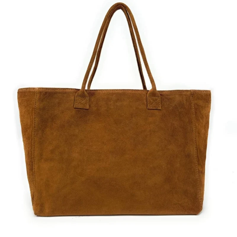 Sac cabas en daim SASHA Camel