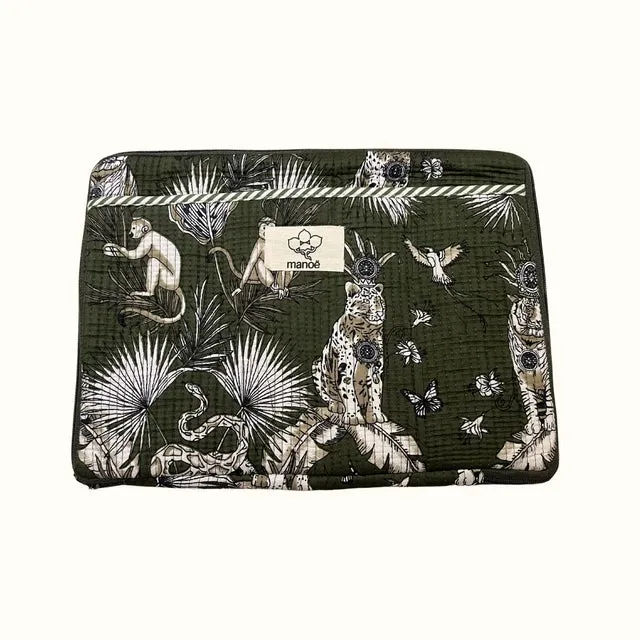 Housse d'ordinateur kaki jusqu'à 17'' - Jungle King