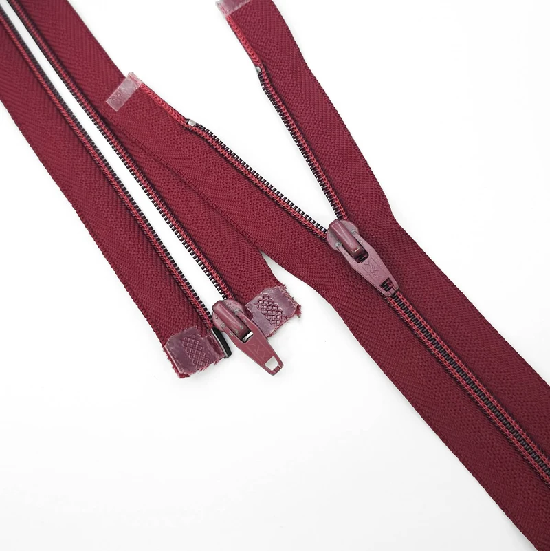 Fermeture éclair YKK | Ouverture facile | Spirale en nylon | N° 5 | Bordeaux | 48 cm | ZIP1076