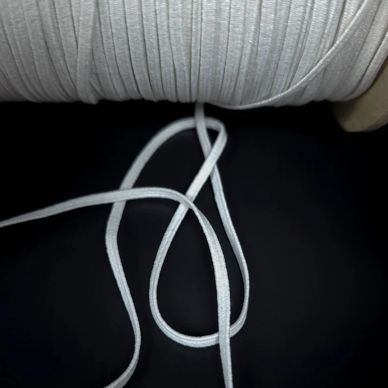 Élastique tressé | Blanc | 3.5 mm