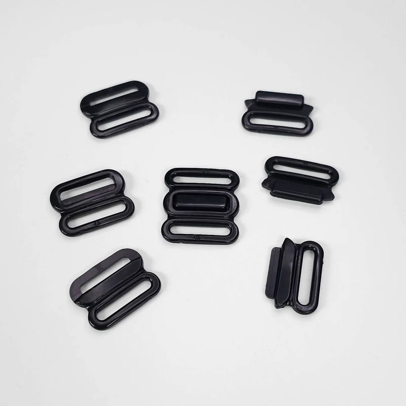 Fermoir avant pour soutien-gorge et bikini | 12 mm / 1/2" | 4 paires