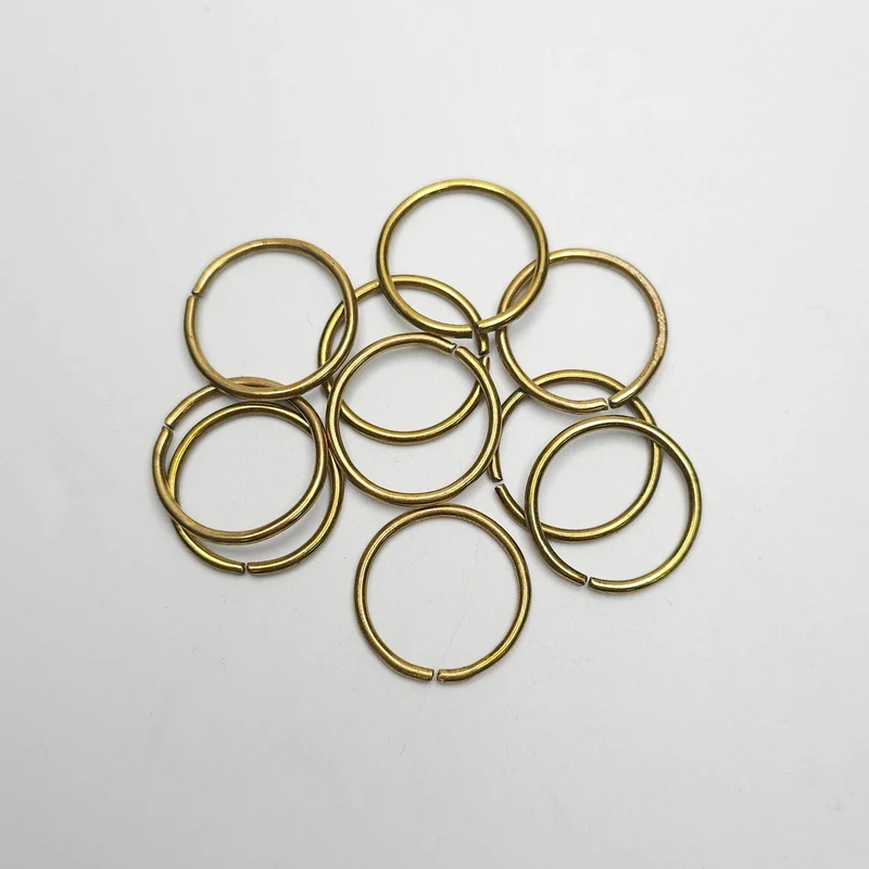 Anneaux métalliques | 20 mm | Or riche | Ensemble de 10