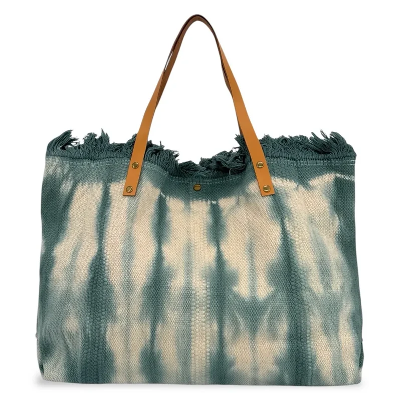 Sac de plage cabas en tissu BELIZE Céladon