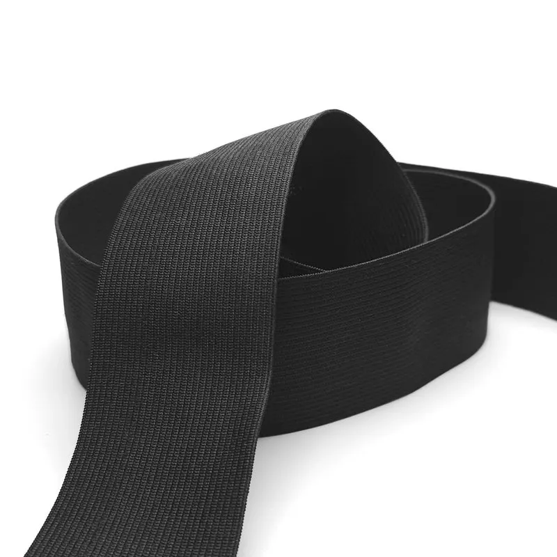 Élastique tricoté | 60 mm - 2 3/8" | Noir