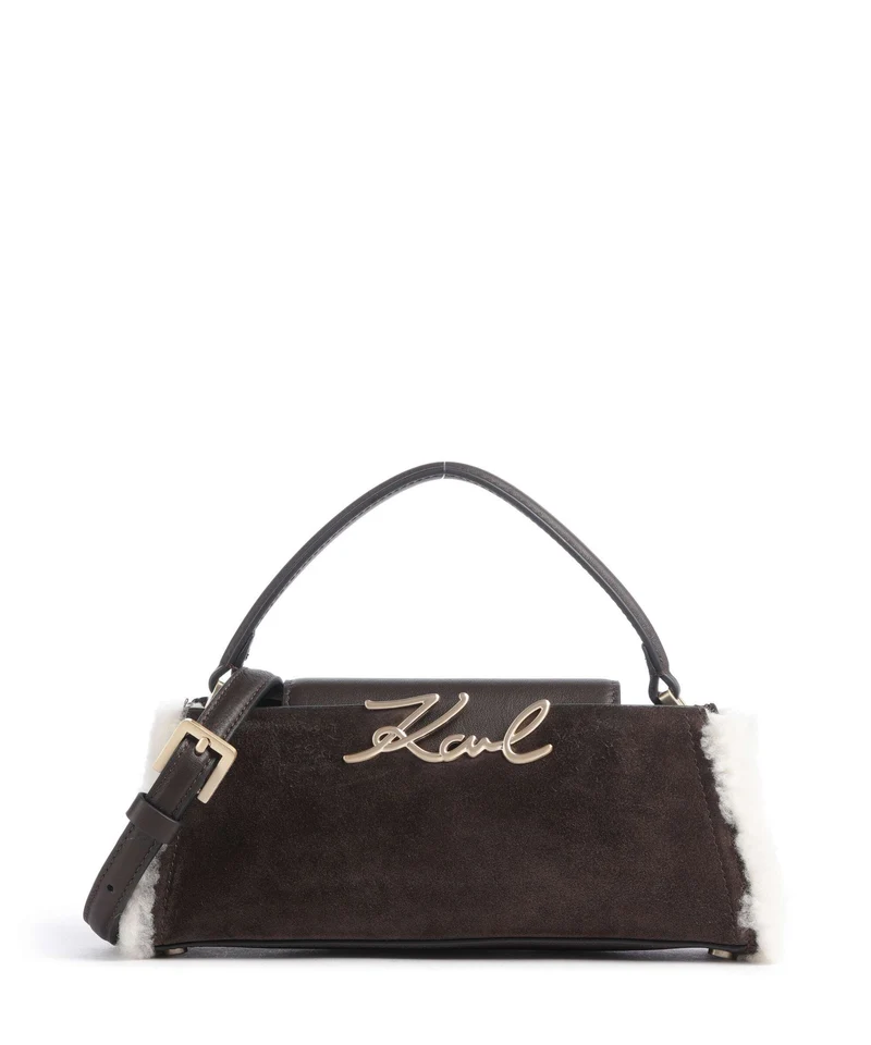 Karl Lagerfeld K/Signature Mini Sac bandoulière tobacco