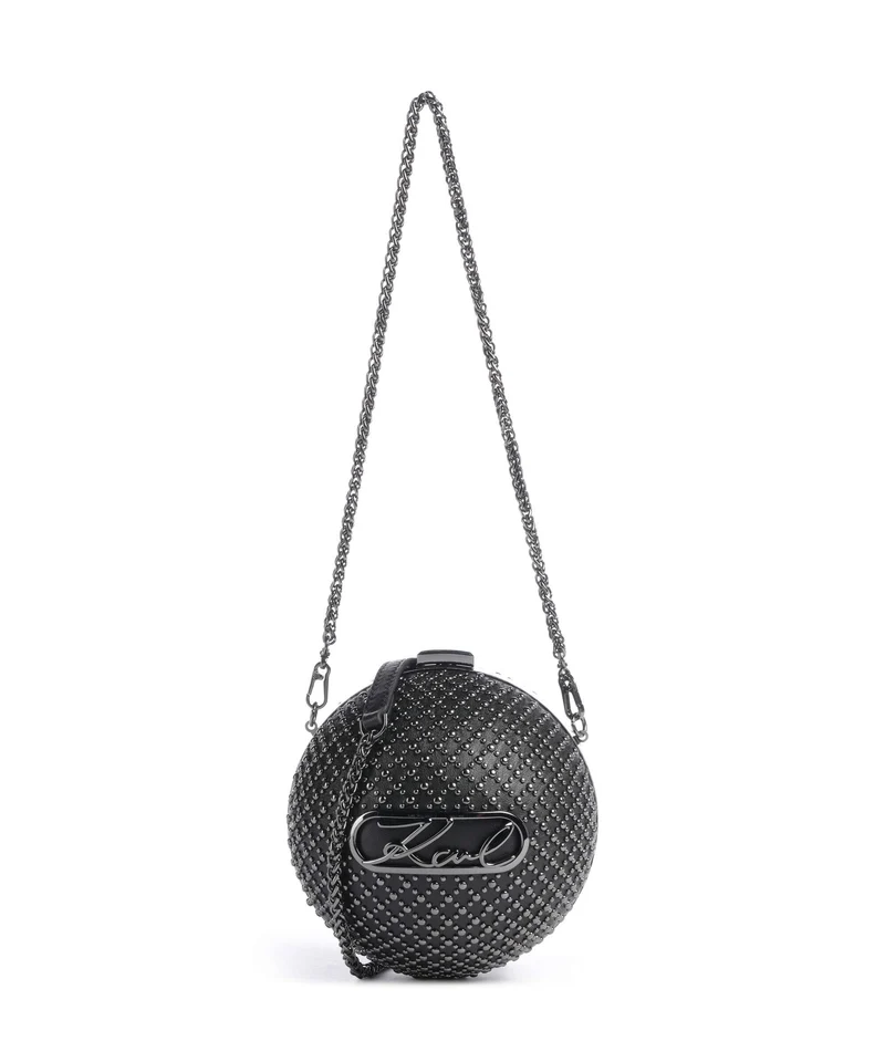 Karl Lagerfeld K/Signature Sac porté épaule black embellishment