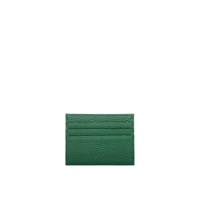 Porte-cartes en cuir grainé NOAH Vert forêt