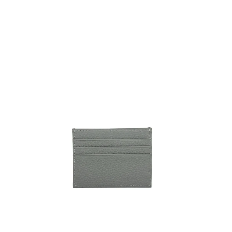 Porte-cartes en cuir grainé NOAH Gris pigeon