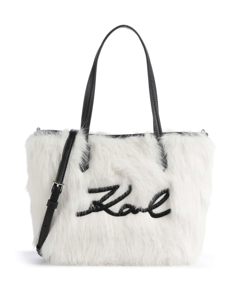 Karl Lagerfeld K/Signature Small Cabas off white