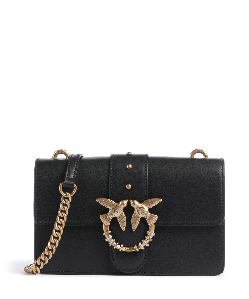 Pinko Love One Mini New Buckle Sac bandoulière nero/antique gold
