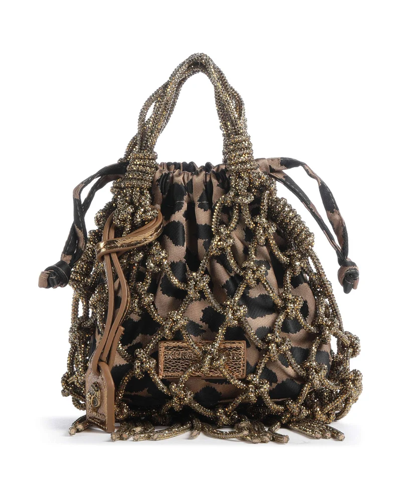 Kurt Geiger Macrame Mini Crystal Sac bandoulière bronze
