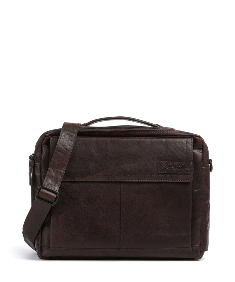 Spikes & Sparrow Bronco Henry Porte-document dark brown