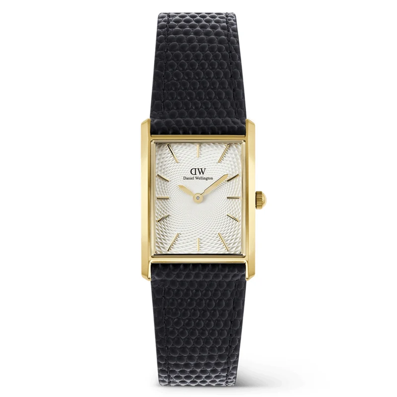 Daniel Wellington Bound Black Lizard Blanc Guilloché Montre Unisexe DW00100899
