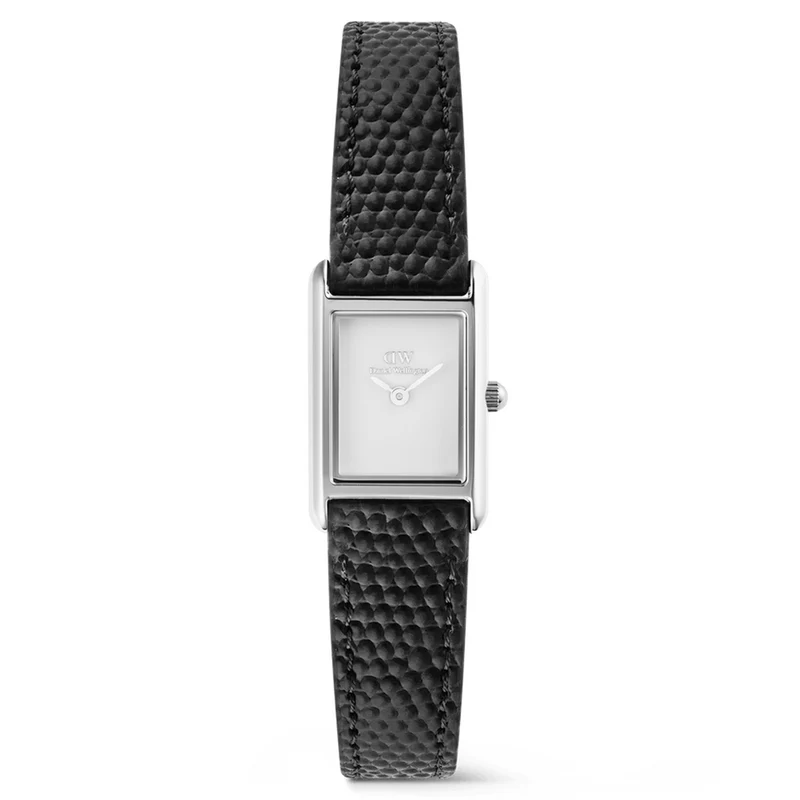 Daniel Wellington Bound Mini Black Lizard Argent Montre Femme DW00100901