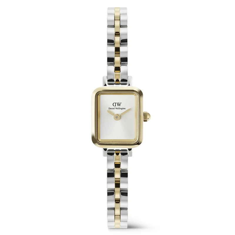 Daniel Wellington Quadro Mini Arch 3-Link Bicolore Montre Femme DW00100925