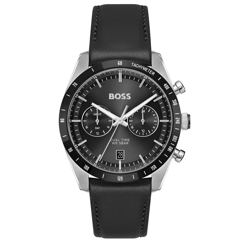 Hugo Boss Tourmaster Montre Homme En Argent HB1514284