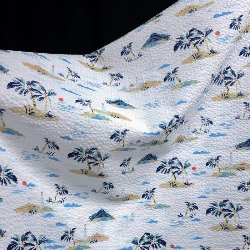 Coton Seersucker | Blanc | Collection Plissé | Robert Kaufman