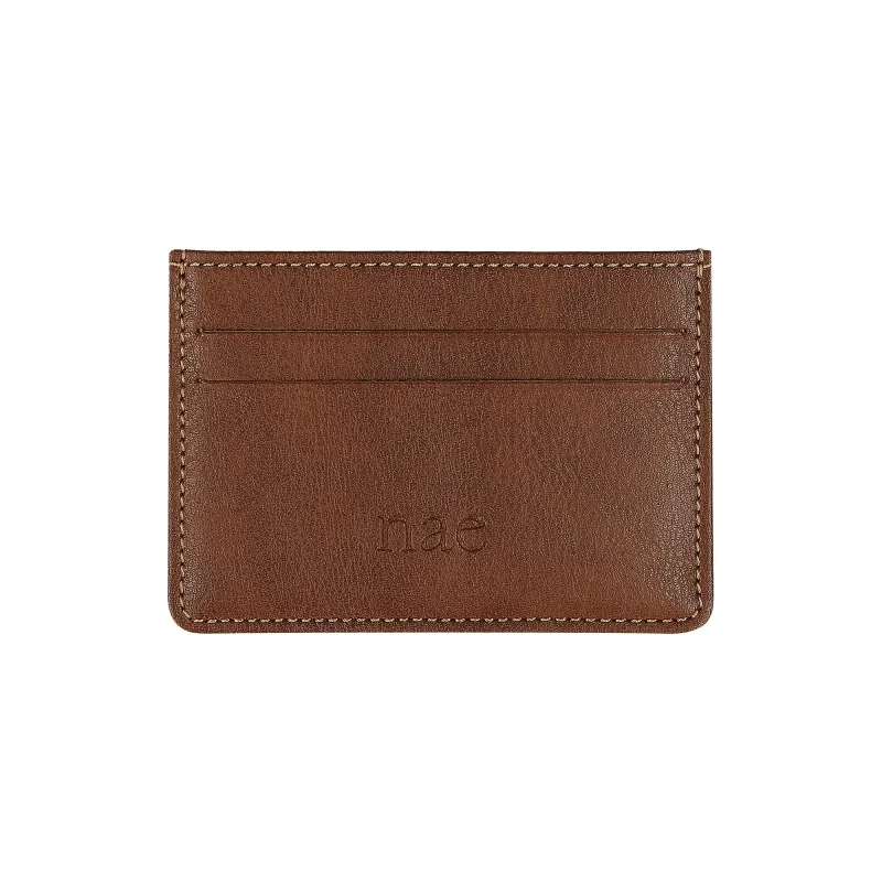 Porte-cartes végane marron - Breda