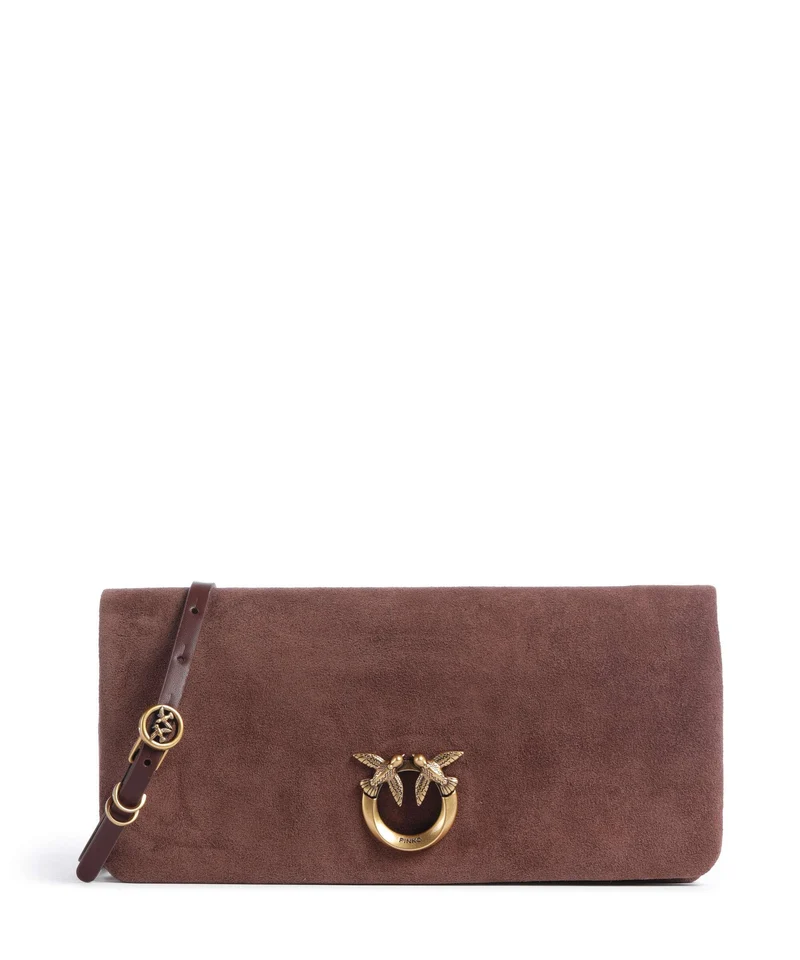Pinko Click Soft Horizontal Classic Sac bandoulière castano intenso/antique gold