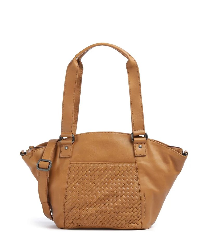 Spikes & Sparrow Woven Patty Cabas tan