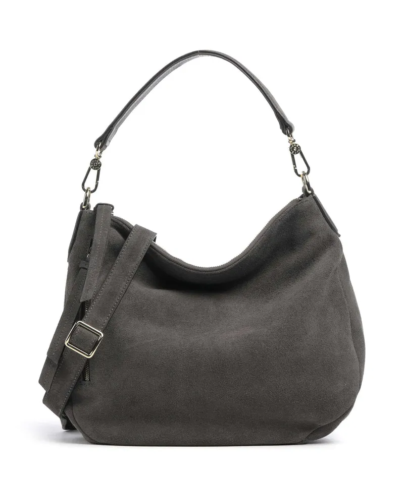 Abro Suede Juna Small Sac fourre-tout grey