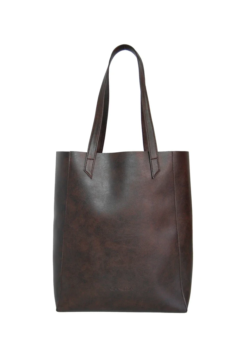 Sac à main léger en matière recyclée - Chocolate