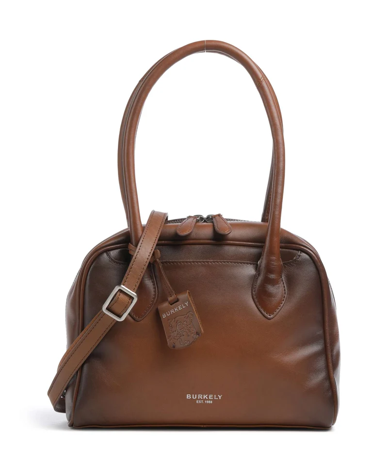 Burkely Ledger Sac porté épaule cognac