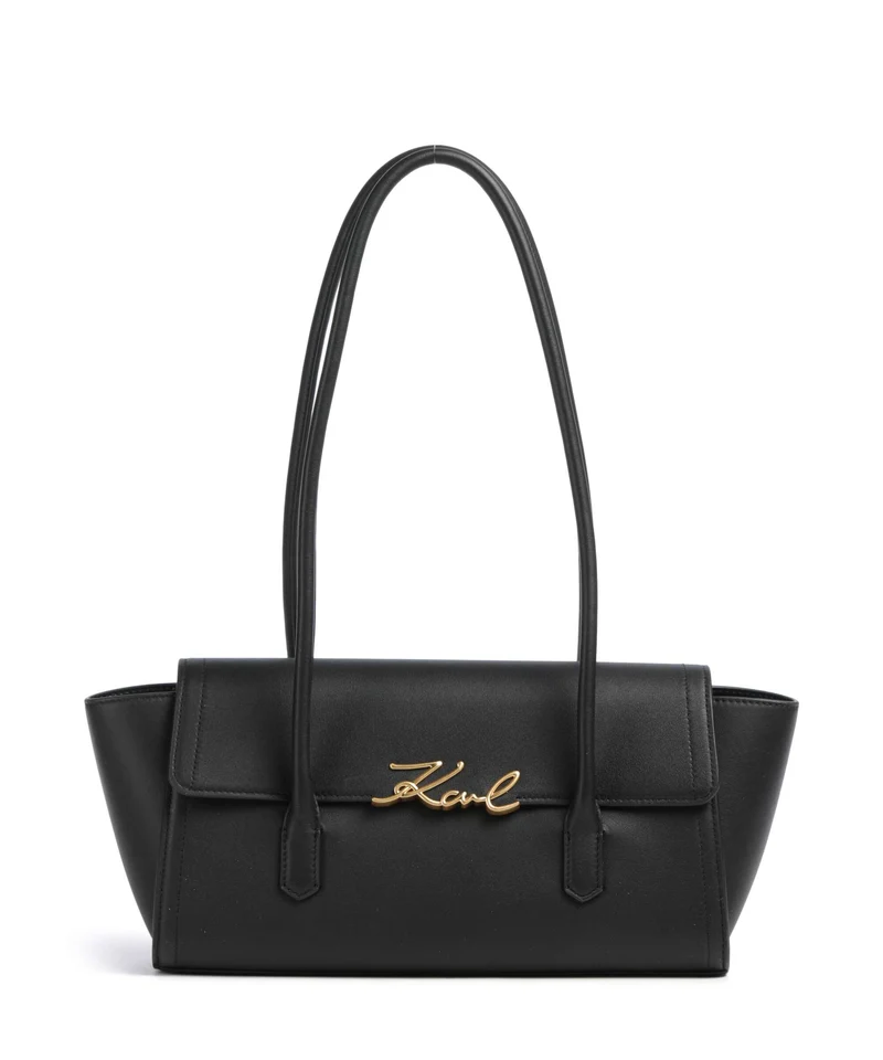 Karl Lagerfeld K/Signature Sac porté épaule black/gold