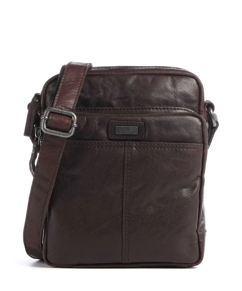 Spikes & Sparrow Bronco Vermont Sac bandoulière dark brown