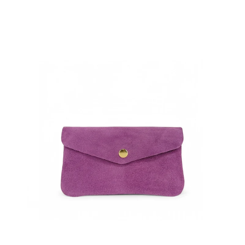 Pochette porte-monnaie en daim COMPO SUEDE Violine