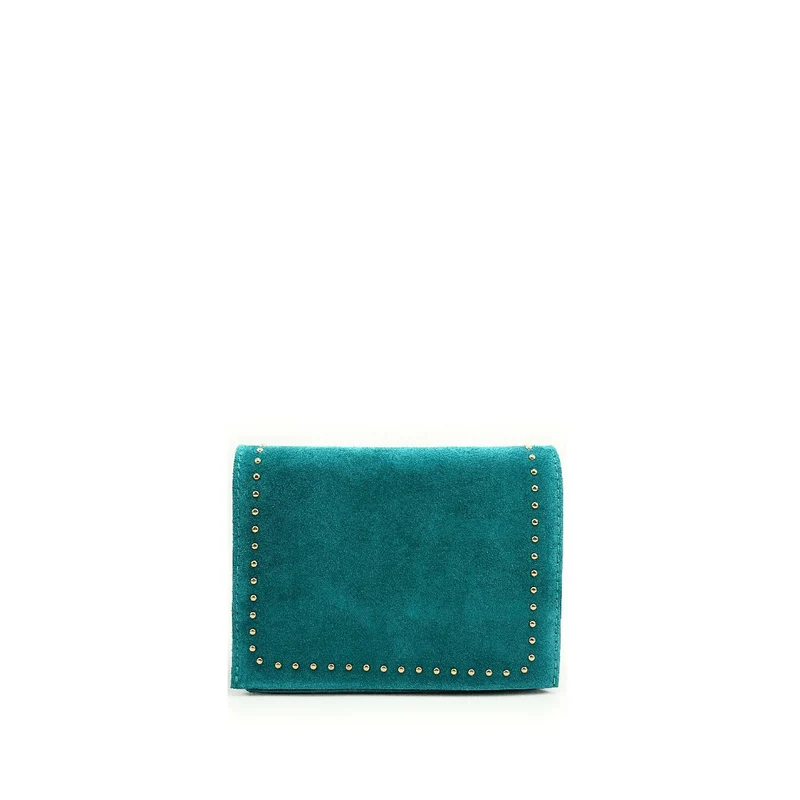 Sac bandoulière en daim LITTLE ITALY Bleu turquoise