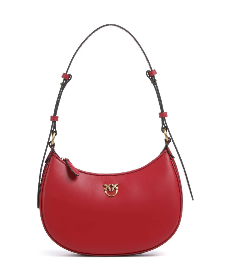 Pinko Half Moon Mini Sac porté épaule rosso rio/antique gold