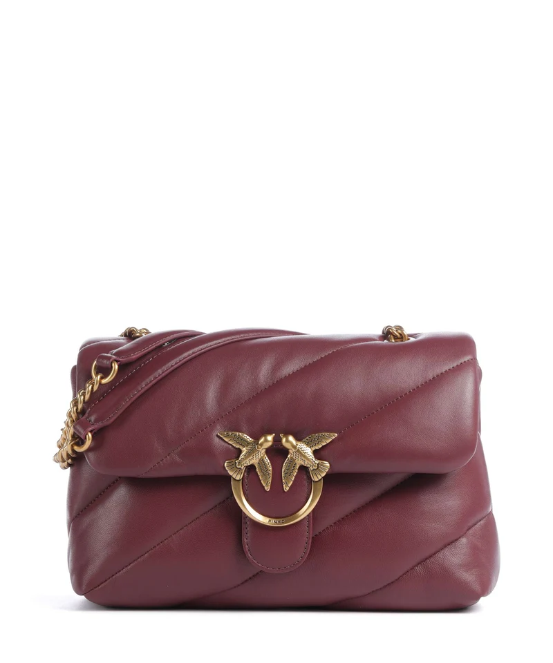 Pinko Love Puff Classic Sac porté épaule ribes intenso/antique gold