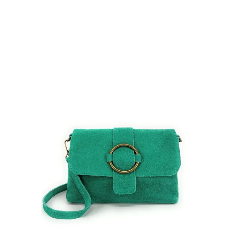 Sac à main en daim VERONE SUEDE Vert menthe