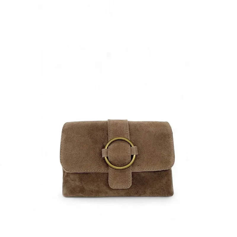 Sac à main en daim VERONE SUEDE Taupe