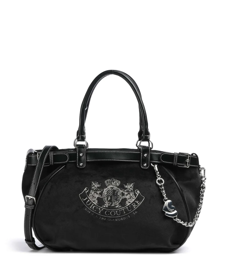 Juicy Couture Twig Narrative Velvet L Cabas black