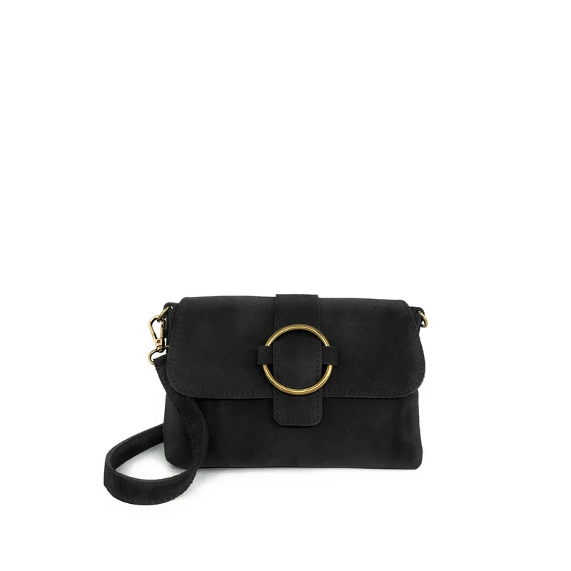 Sac à main en daim VERONE SUEDE Noir