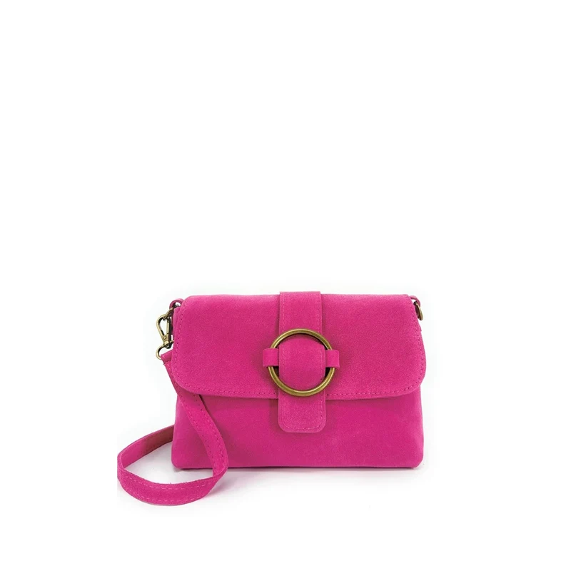 Sac à main en daim VERONE SUEDE Rose fuchsia