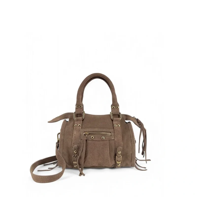 Mini-sac en daim STORM SUEDE NANO Taupe foncé