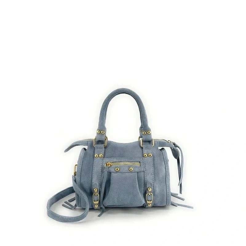Mini-sac en daim STORM SUEDE NANO Bleu pastel