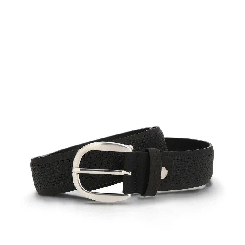 Ceinture noir en Nobuk Vegan