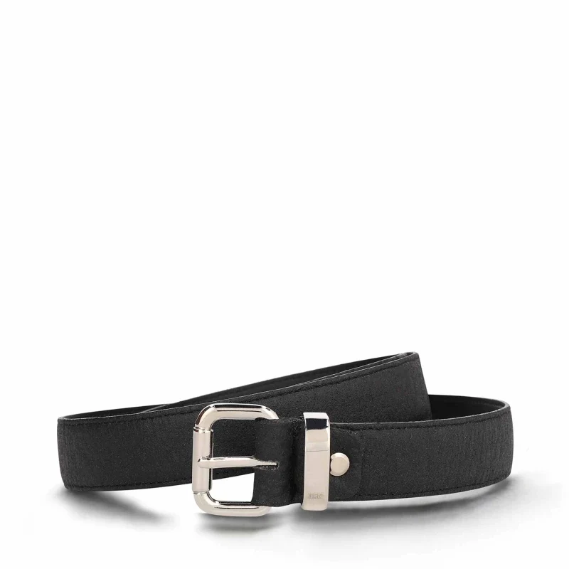 Ceinture noir - Artisanale en Piñatex