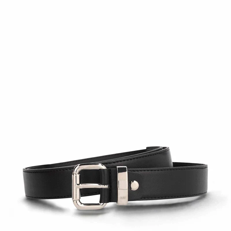 Ceinture noir en Cuir de Pomme