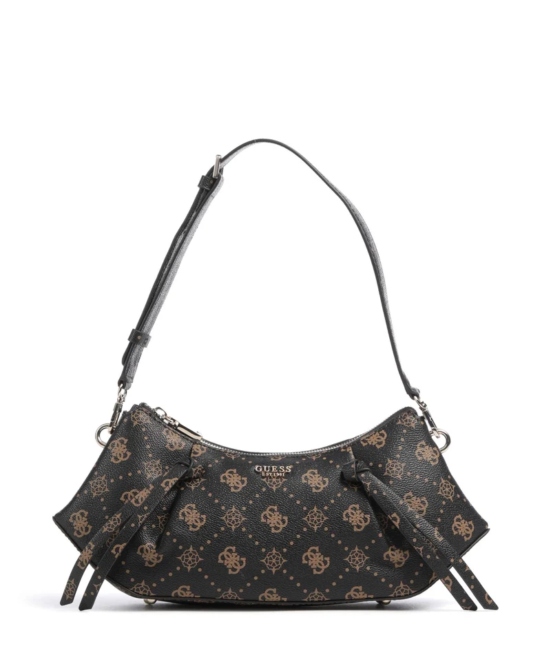 Guess Allegra Logo Sac porté épaule espresso logo