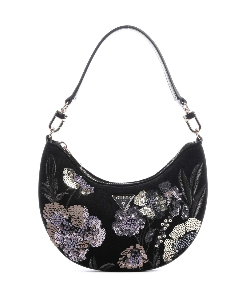 Guess Tasmin Mini Sac porté épaule black multi