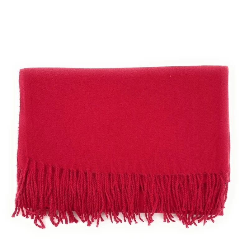 Foulard en laine, coton et viscose MISTRAL Rouge bordeaux