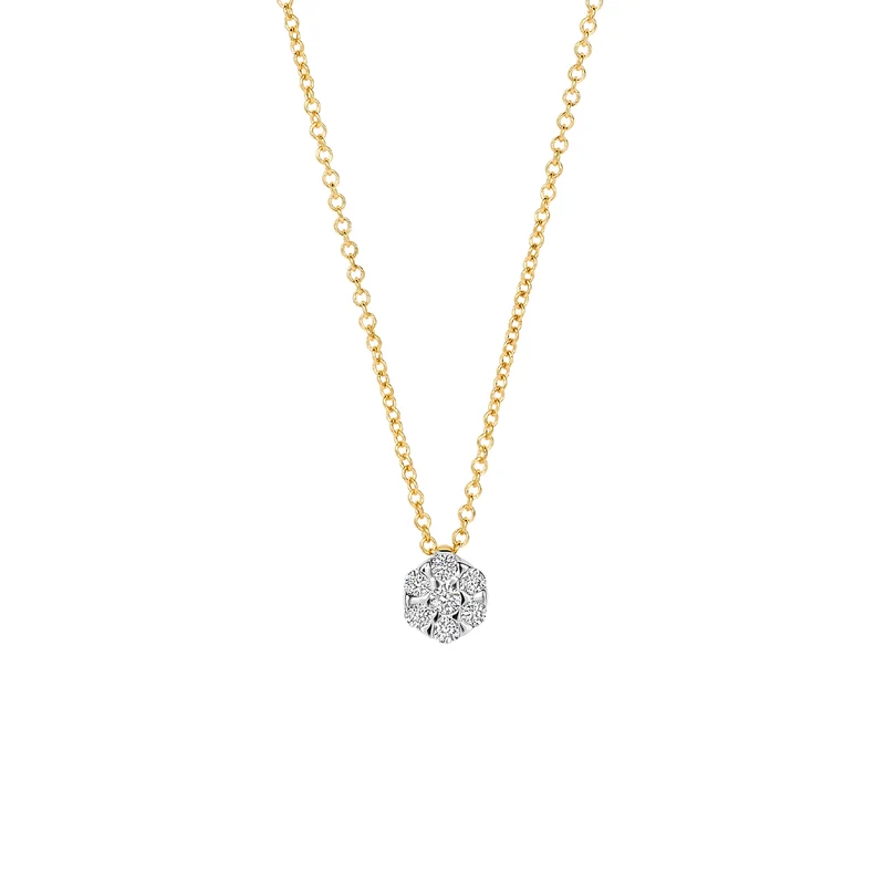 Blush Collier en or 14 carats avec diamants naturels 3616BDI