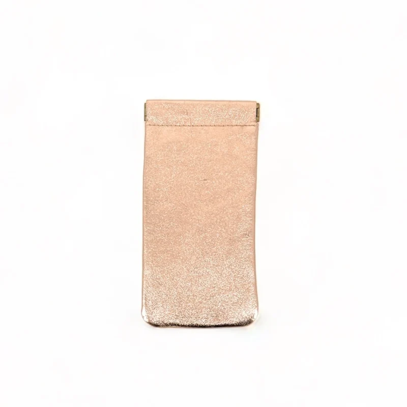 Etui à lunettes en cuir irisé OCULUS Rose gold